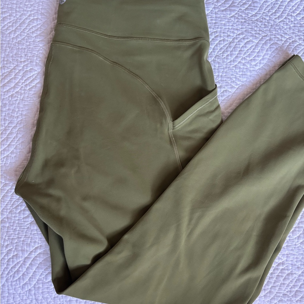 lululemon athletica Olive Green High-Rise Leggings